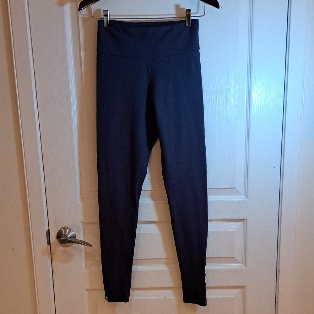 Adidas Navy Leggings with Logo And Cute Apliques